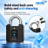 SmartX Tuya SX-PL705 Bluetooth Smart Padlock Fingerprint, Passcode, App and Mechanical Key Unlock